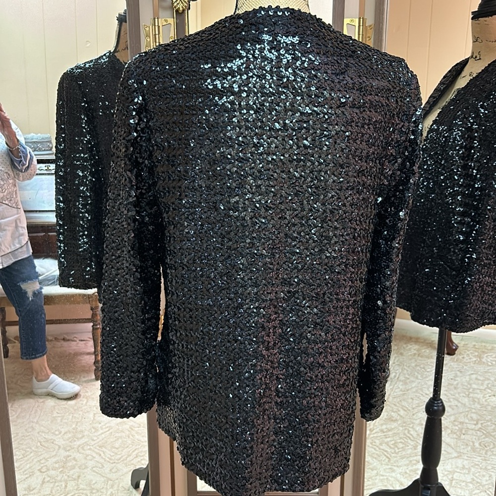 Sequined, Lined Jacket Size Medium. - image 6